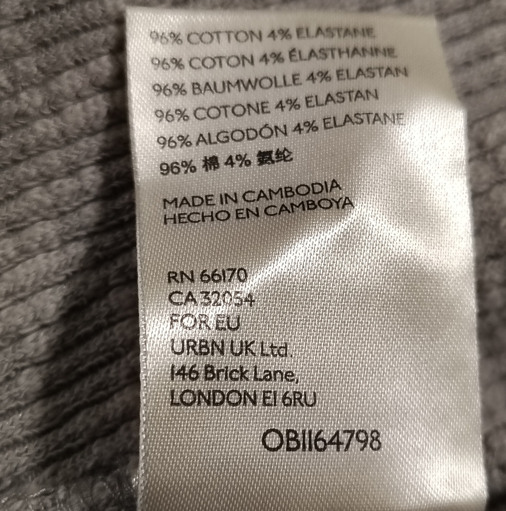 Free People OG Long Sleeve Thermal Top Gray Women's Medium Oversized Relaxed - Picture 9 of 11